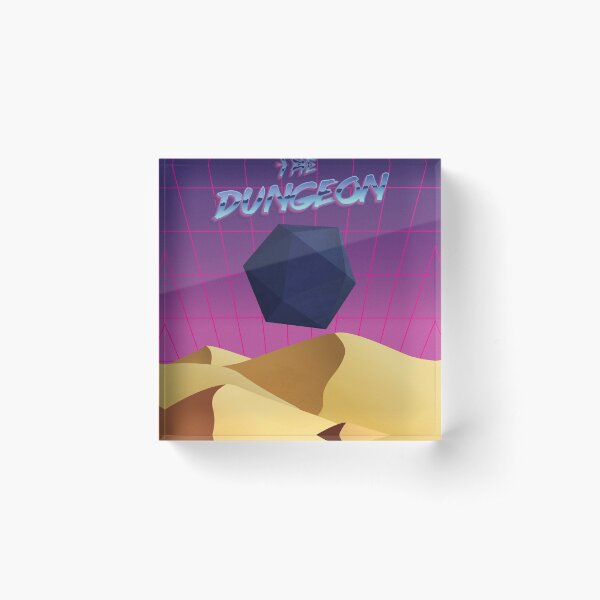 Master the Dungeon D20 Desert Acrylic Block