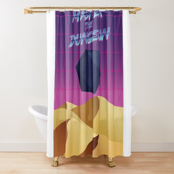 Master the Dungeon D20 Desert Shower Curtain