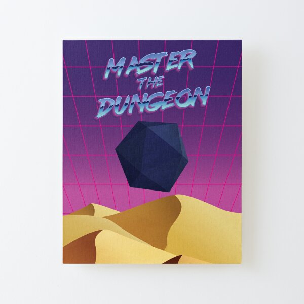 Master the Dungeon D20 Desert Canvas Mounted Print