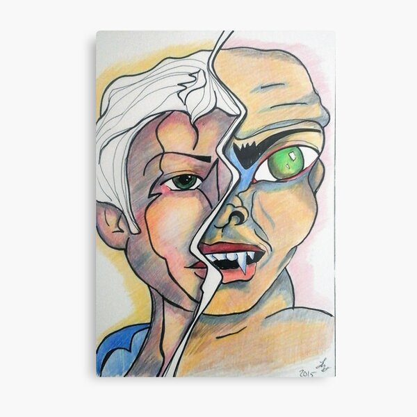 The Monster inside Metal Print