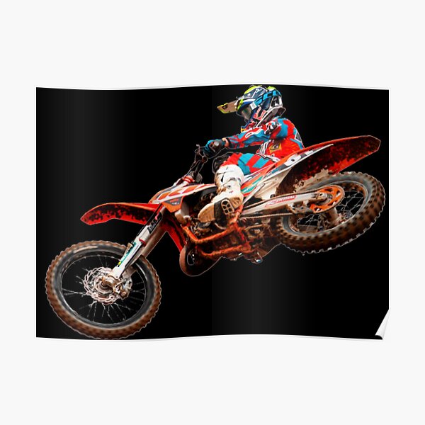 Dirt Bike Jumping Ktm Poster