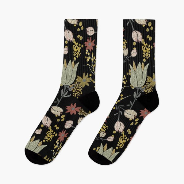 Item preview, Australian wild flowers wattle floral pattern designed and sold by ahahdodo.