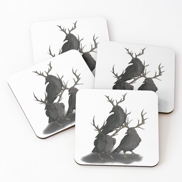 Item preview, Crows with antlers  designed and sold by CorynneLopez.