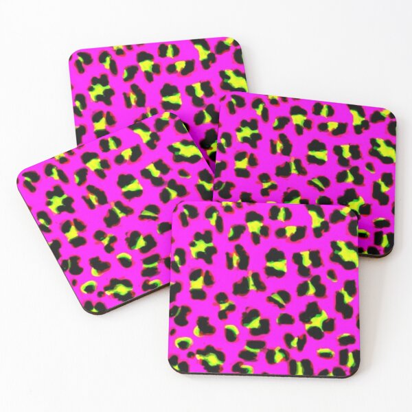 Item preview, Neon Pink Yellow Leopard Animal Print designed and sold by AZGuzmans.