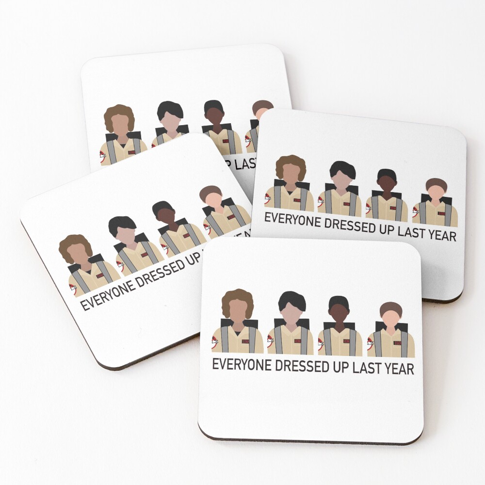 Stranger things ghostbusters Coasters (Set of 4)