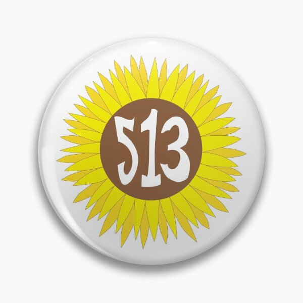 Item preview, Hand Drawn Ohio Sunflower 513 Area Code designed and sold by itsrturn.