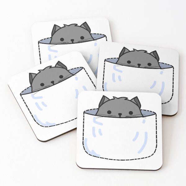 Item preview, Grey Pocket Kittens! designed and sold by -SushiCat-.