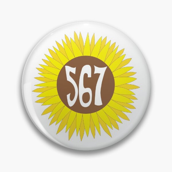 Artikelvorschau, Handgezeichnete Ohio Sunflower 567 Vorwahl entworfen und verkauft von itsrturn.