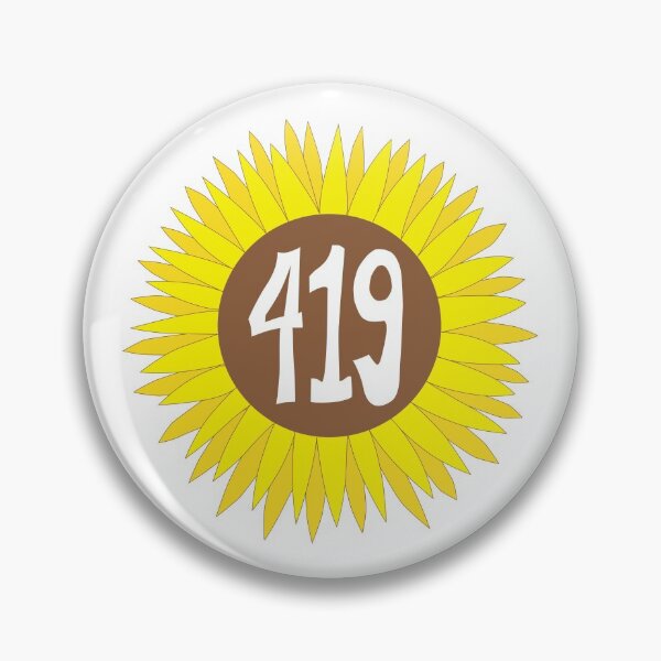 Item preview, Hand Drawn Ohio Sunflower 419 Area Code designed and sold by itsrturn.
