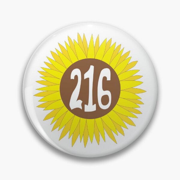Item preview, Hand Drawn Ohio Sunflower 216 Area Code designed and sold by itsrturn.