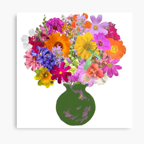 First day of spring bouquet sticker by Tea with Xanthe Metal Print