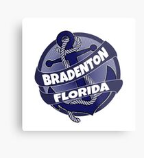 Bradenton Florida anchor swirl Metal Print