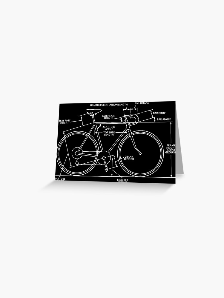 Carte De Vœux Nomenclature Des Velos Par Thinkbicycle Redbubble