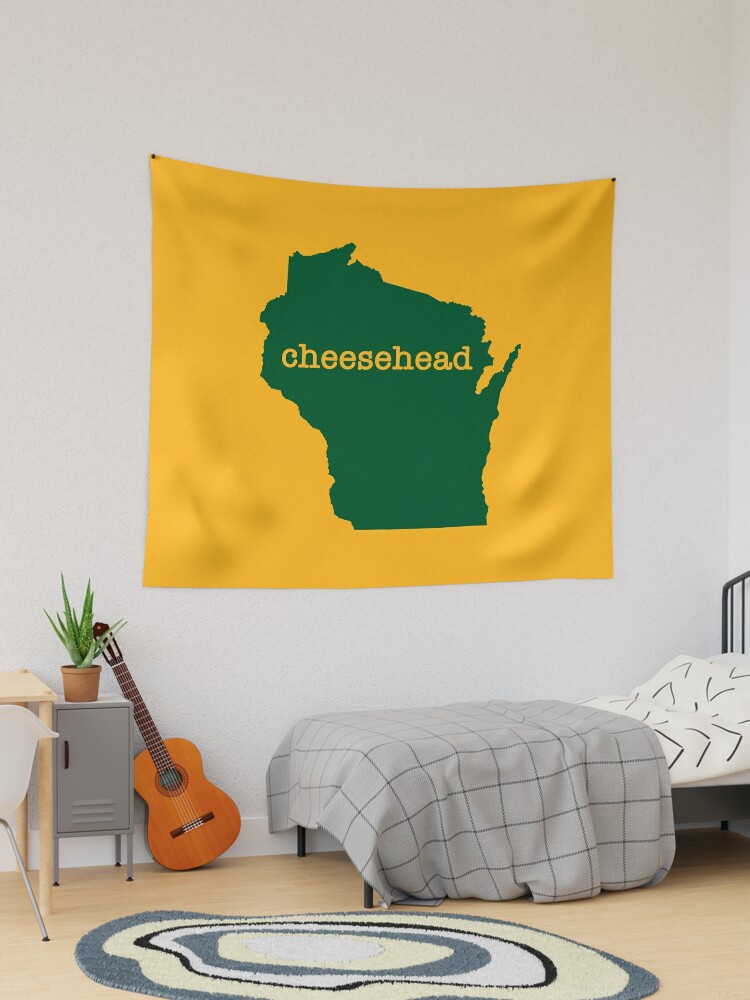 Wisconsin Green Bay Packers Cheesehead Sticker for Sale by Maren