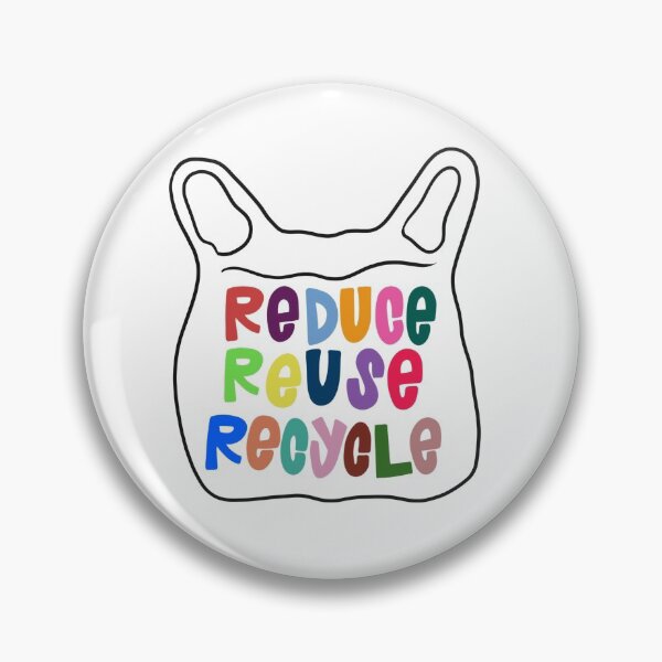 Item preview, reduce reuse recycle plastic bag designed and sold by shelbiefran.