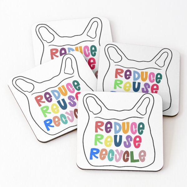 Item preview, reduce reuse recycle plastic bag designed and sold by shelbiefran.
