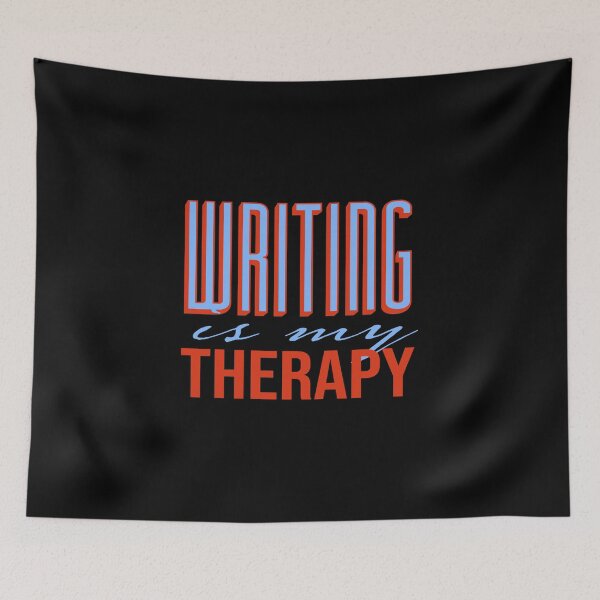 Item preview, Writing Is My Therapy designed and sold by MaplewoodMerch.