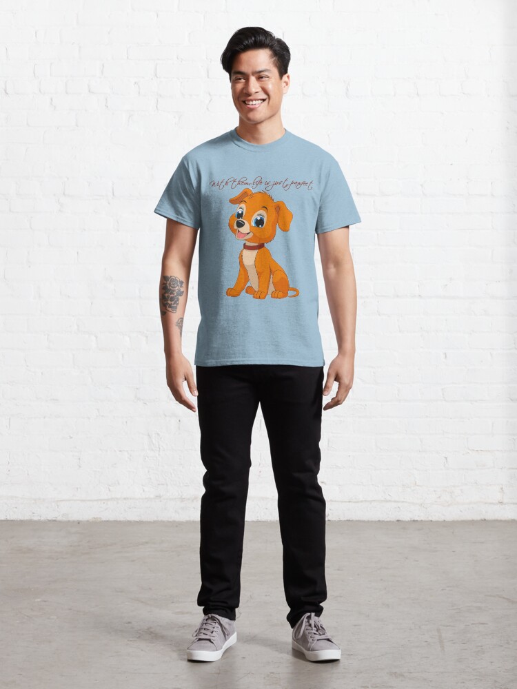 Alternate view of With Them, Life Is Just Pawfect Classic T-Shirt