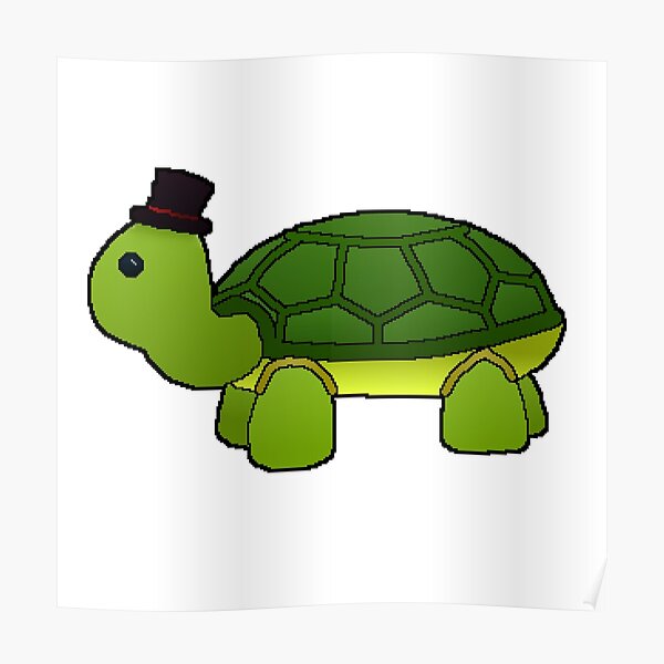 Top Hat Turtle Posters | Redbubble