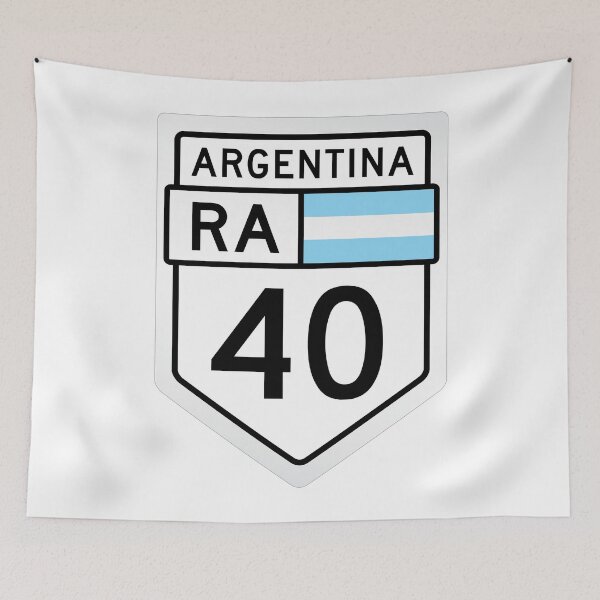 Item preview, Argentina Ruta 40 Carretera Sign designed and sold by travelwitheric.