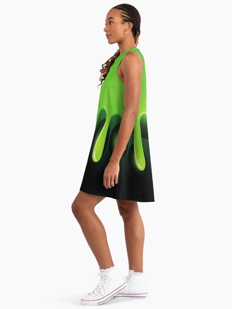 acid green dress Acid Lace Dress Full Outfit