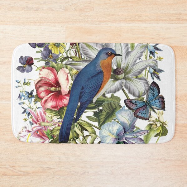 Item preview, Bluebird in flowers with a small butterfly designed and sold by Garland Studio.