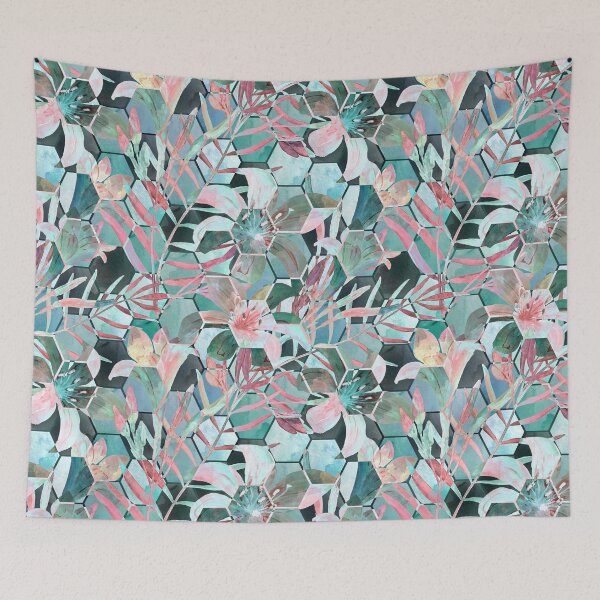 Item preview, Floral, geometric abstraction designed and sold by marinaklykva.