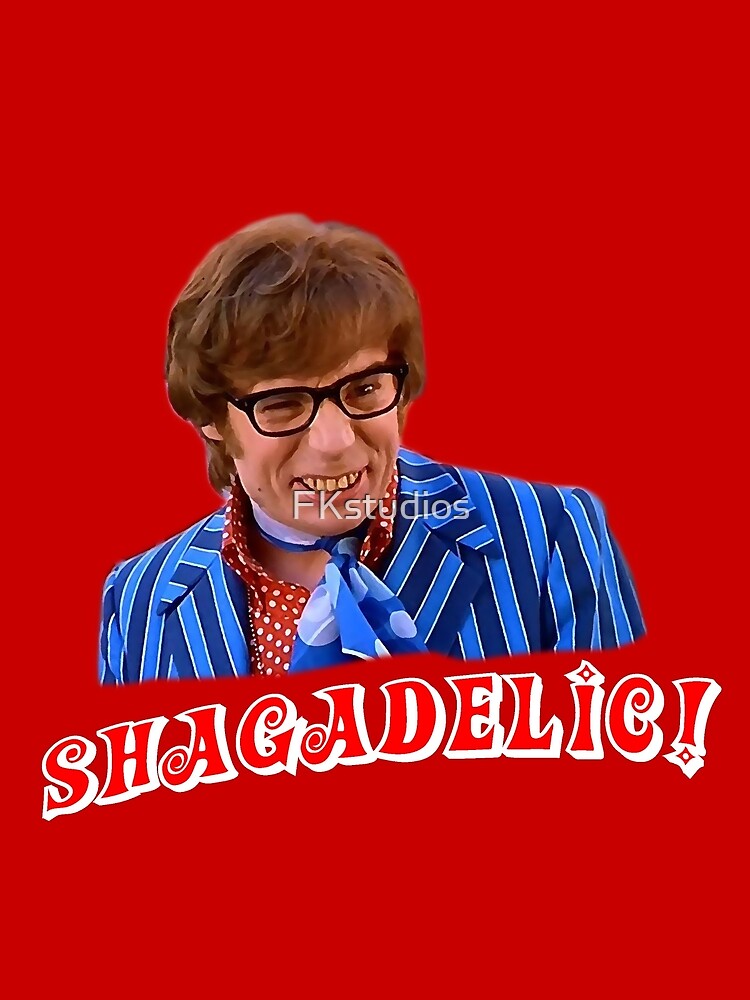 Austin Powers Shagadelic Postcard By Fkstudios Redbubble