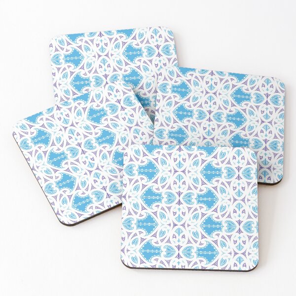 Item preview, Kowhaiwhai Miki (Light Blue and Purple) designed and sold by LifeIsHecktic.