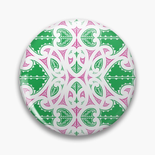 Item preview, Kowhaiwhai Miki (Green and Pink) designed and sold by LifeIsHecktic.