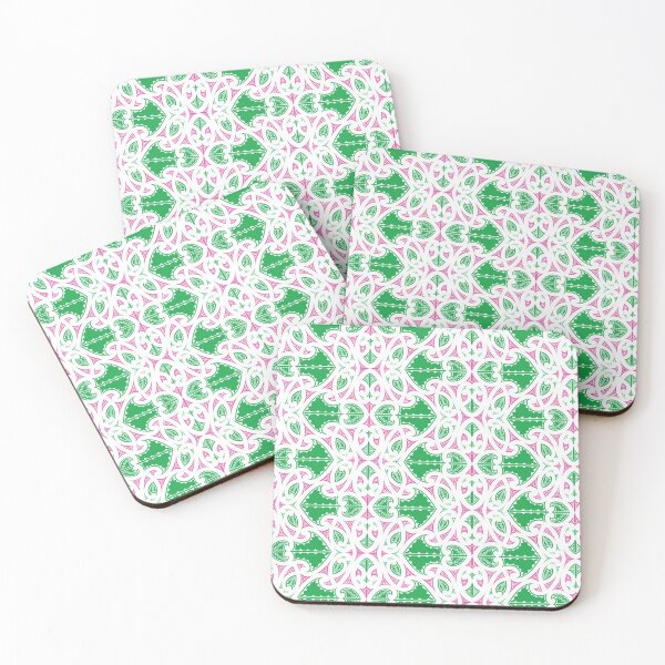 Item preview, Kowhaiwhai Miki (Green and Pink) designed and sold by LifeIsHecktic.