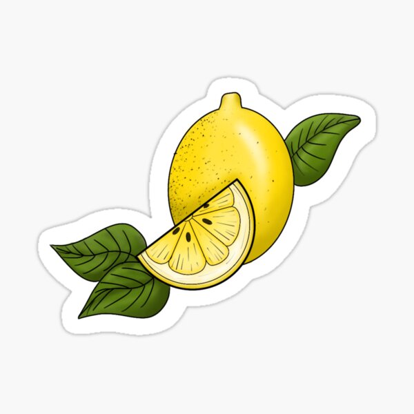 Zesty lemon Sticker