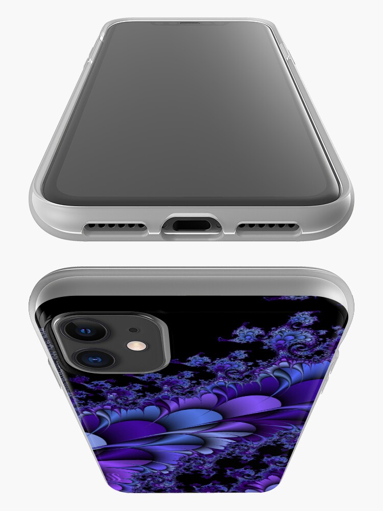 Alternate view of Purple Petals Fractals iPhone Case & Cover