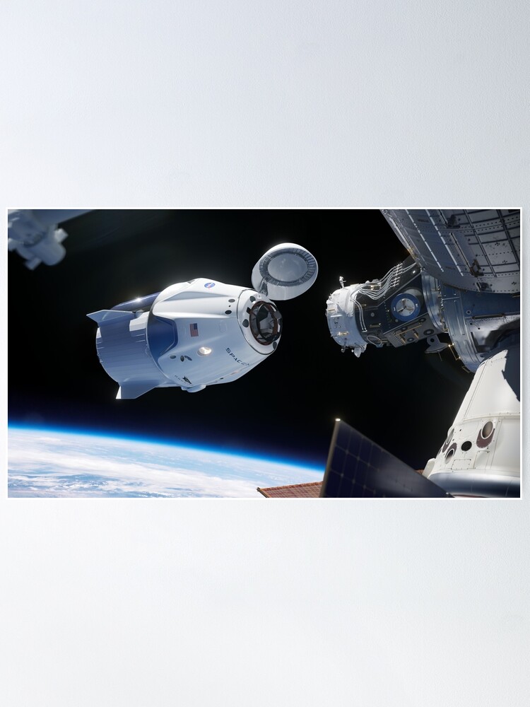 Alternate view of SpaceX Crew Dragon Poster