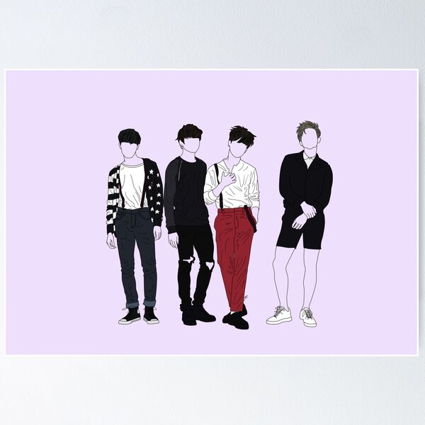 Item preview, bangtan lineart designed and sold by wotamerron.