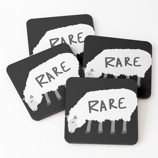 Item preview, RARE Clothing White Sheep Logo designed and sold by RAREClothingCo.