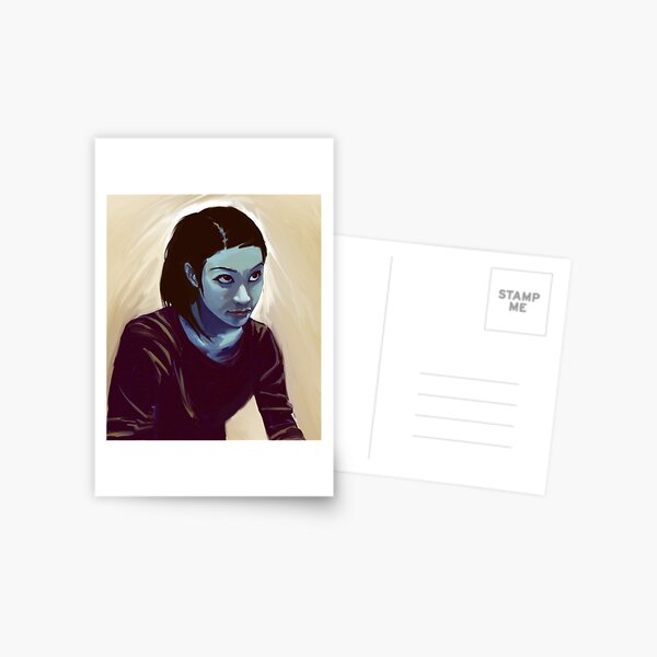 girl looking Postcard
