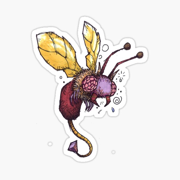 Flying Pyramid-Tail Bug Sticker