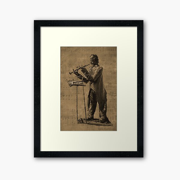 The Flute Player Framed Art Print