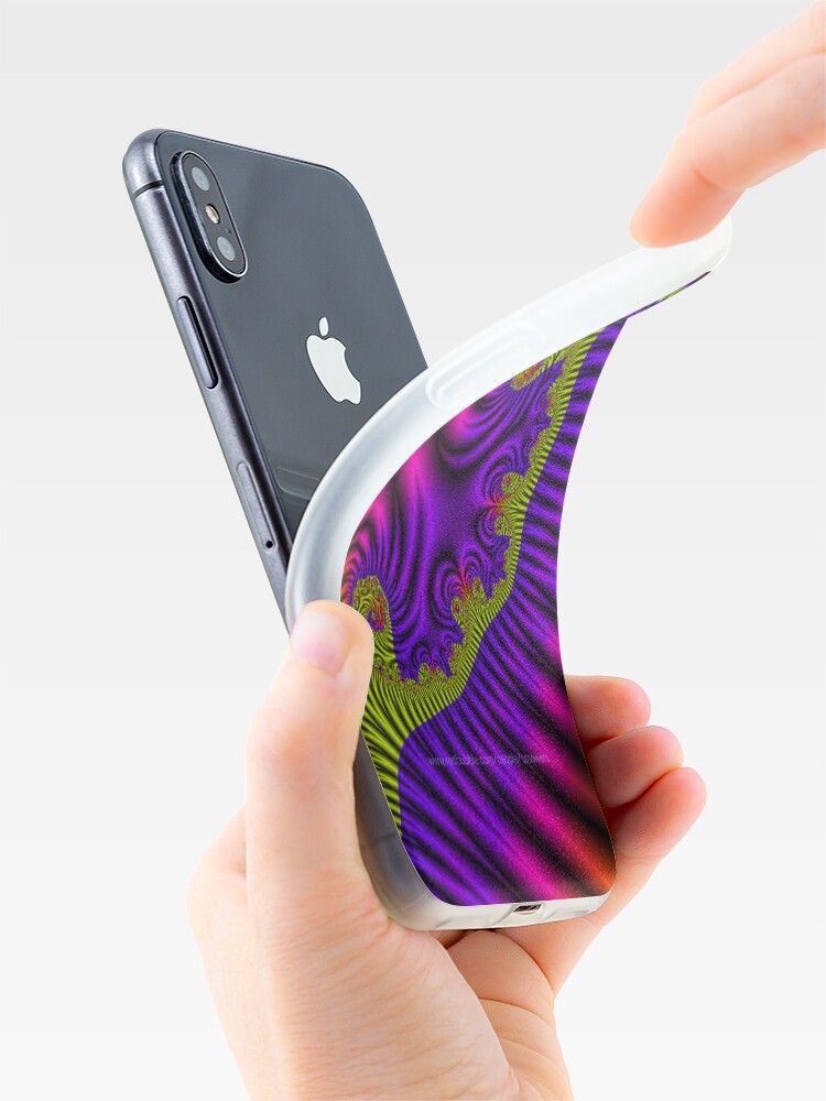 Alternate view of Fractal Ribbons iPhone Case & Cover