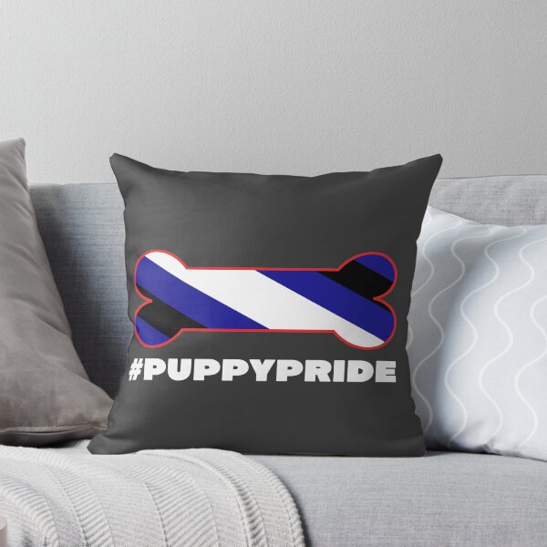 Item preview, #PuppyPride Pup Pride Flag in Dogbone in White Lettering designed and sold by PupNeo.