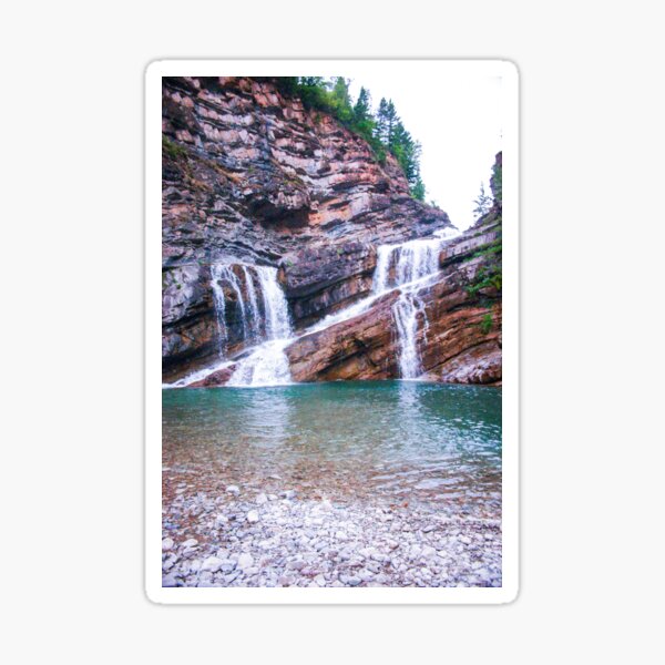 Cameron Falls - Glacier National Park Sticker