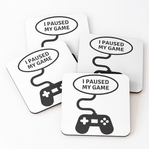 Item preview, I paused my game, gift, gift idea, player, gamble designed and sold by Rautee.