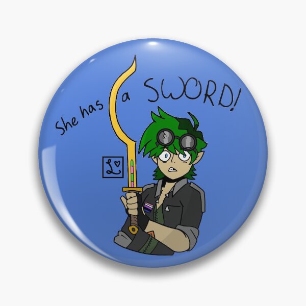 Item preview, She has a SWORD! designed and sold by Ironic-Mint.