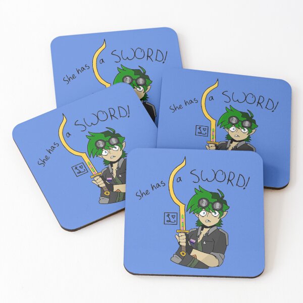 Item preview, She has a SWORD! designed and sold by Ironic-Mint.