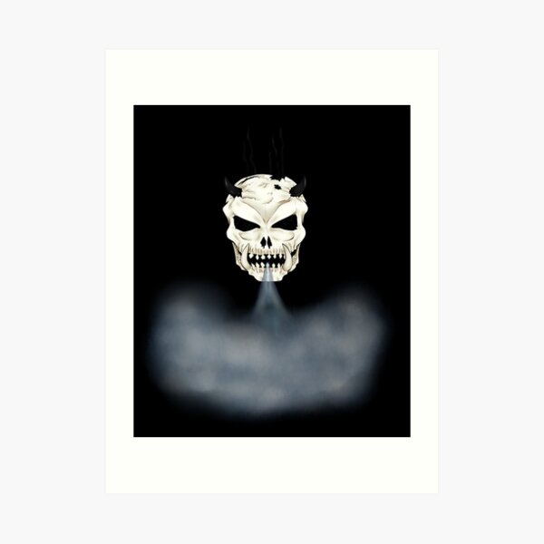 The Steam Skull Art Print