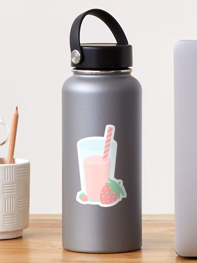 Thumbnail 1 of 3, Sticker, Strawberry Milk designed and sold by lucidly.