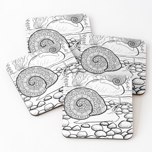Item preview, Mandala Snails designed and sold by JurassicParkans.