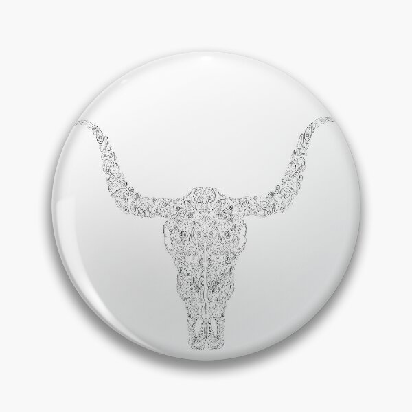 Item preview, Paisley Bull Skull Black designed and sold by ChePanArt.