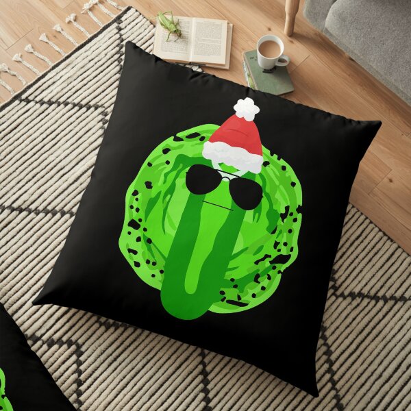Pickle Rick Christmas Floor Pillow